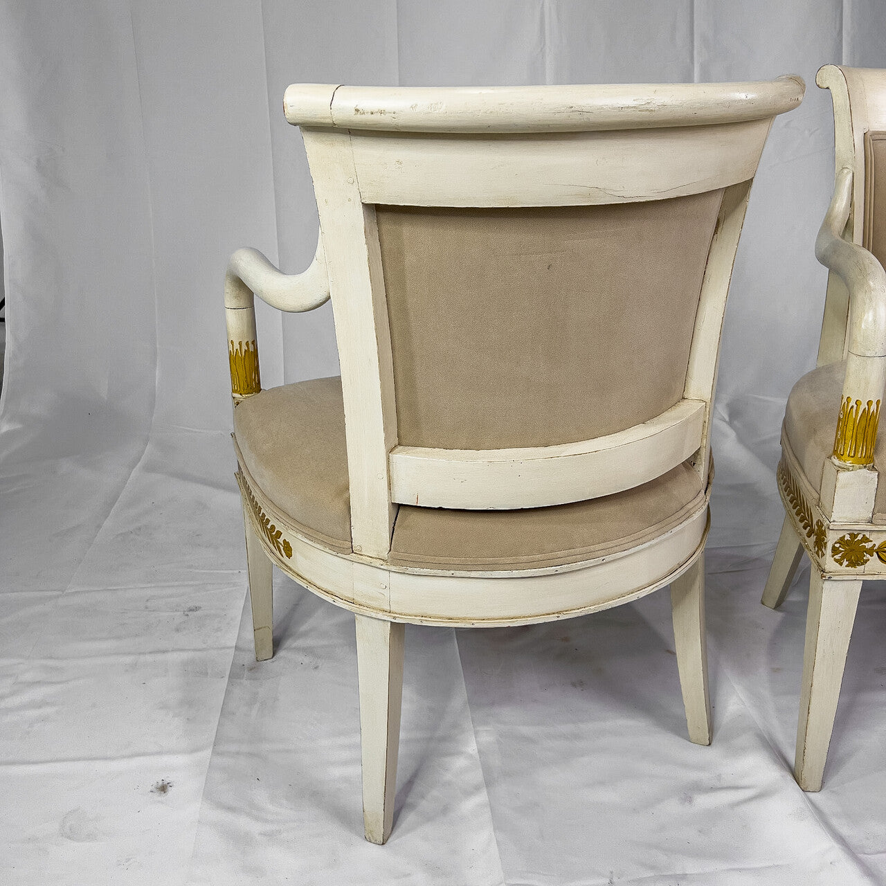 Pair of Italian Neoclassical Armchairs