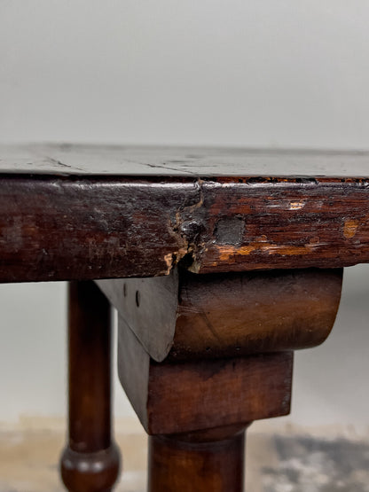 19th Century Italian Walnut Console Table