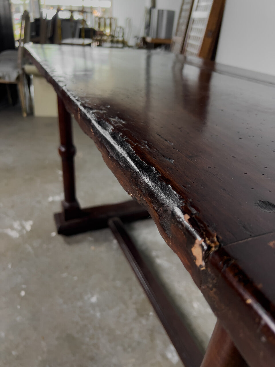 19th Century Italian Walnut Console Table