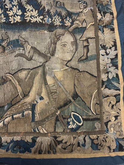 17th Century Hunt Scene Tapestry