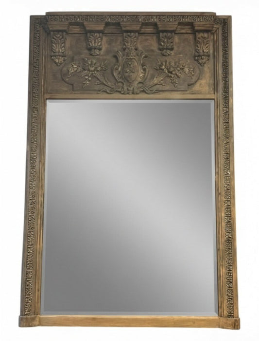 Large 18th Century Antique French Trumeau Mirror
