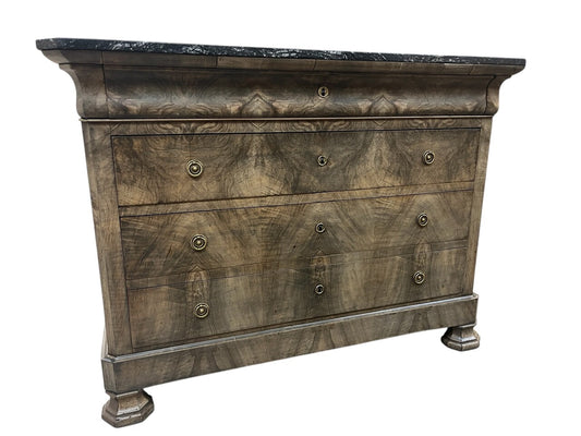 19th Century Louis Philippe 4 Drawer Commode