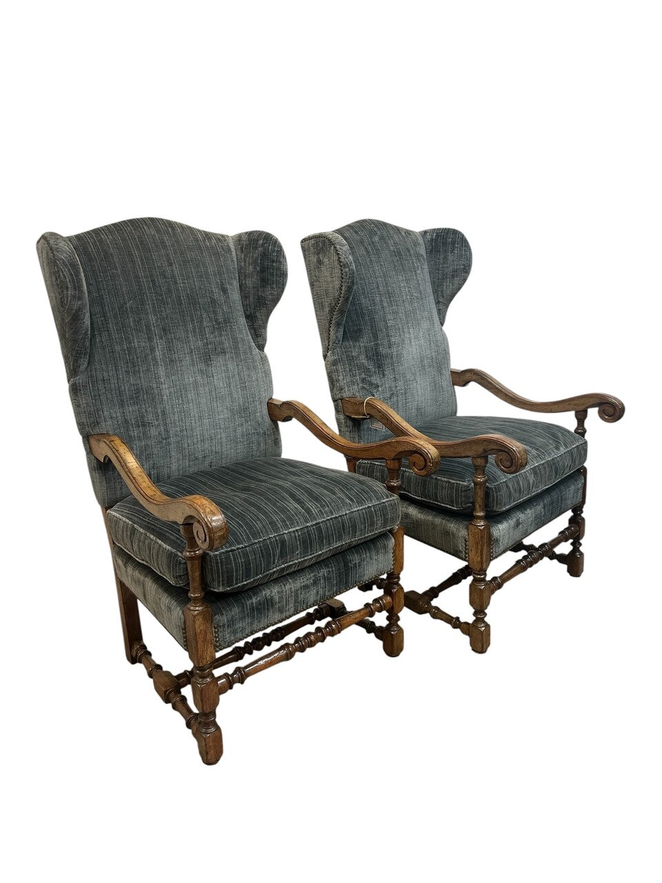 Pair 19th Century French Louis XIV Armchairs