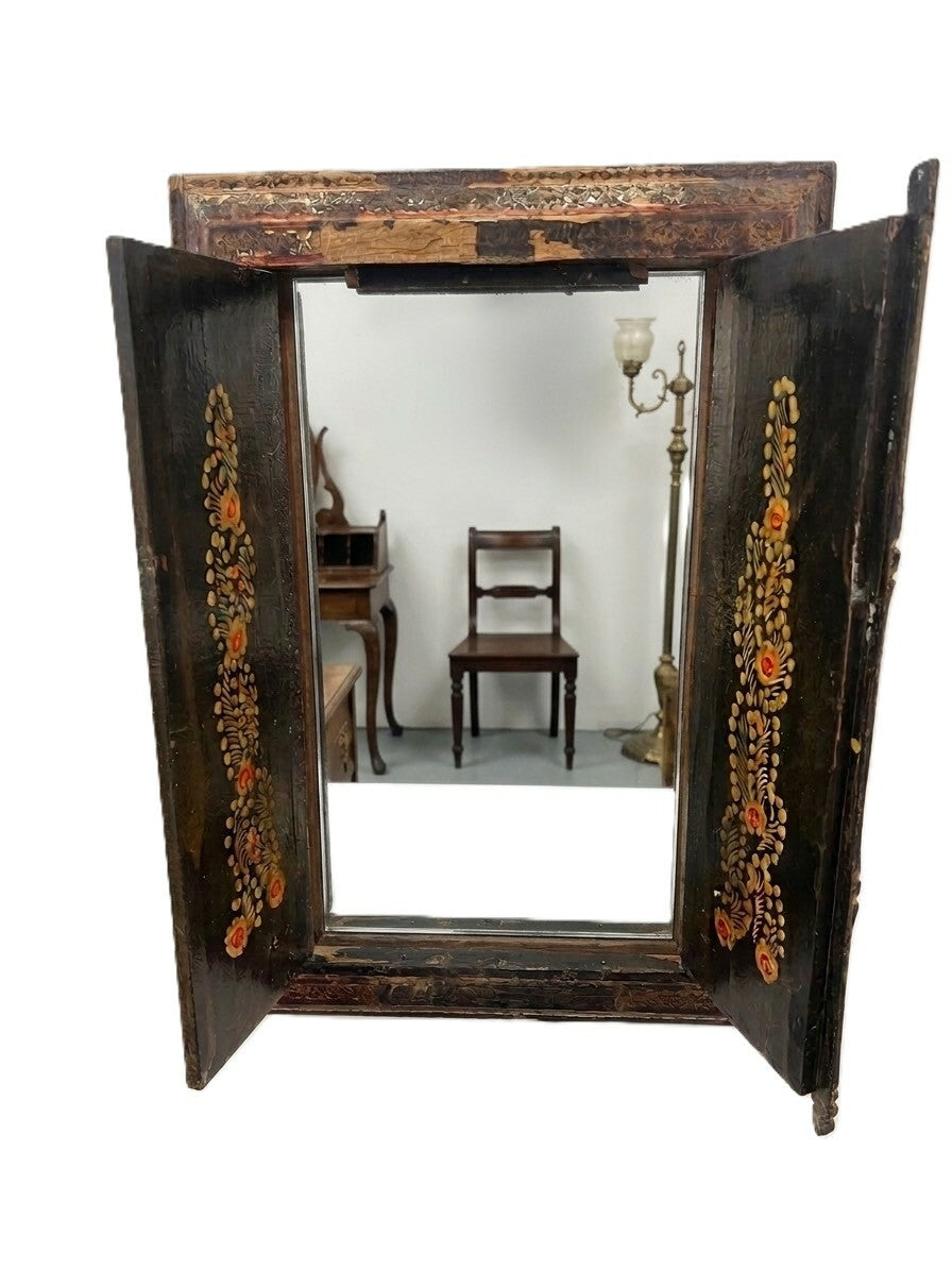 19th Century Persian 2 Door Mirror