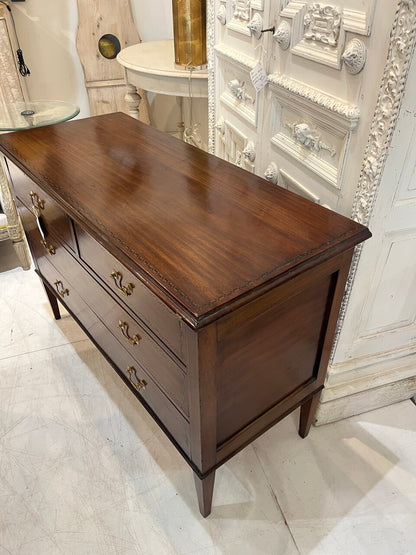 Louis XVI 4 Drawer Chest with Inlaid Accents