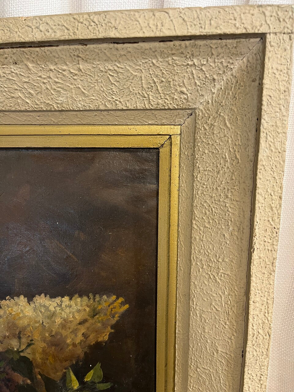 Large French Oil on Canvas Still Life
