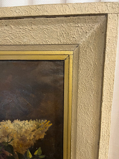 Large French Oil on Canvas Still Life