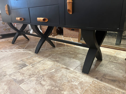 Custom Made Mid Century Style Credenza