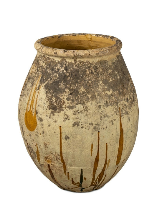 19th Century French Biot Olive Jar