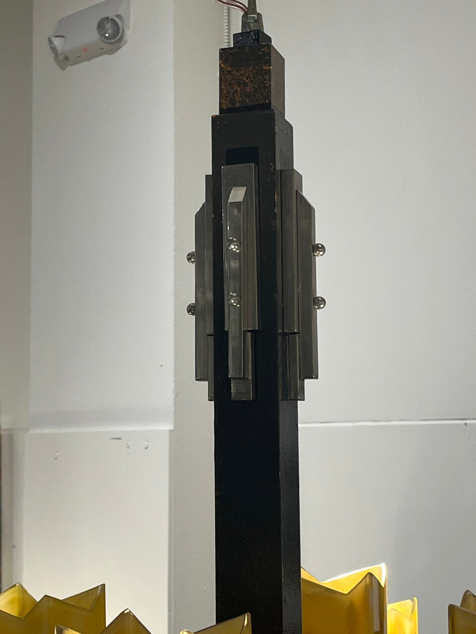 Art Deco Machine Age 8 Light Chandelier