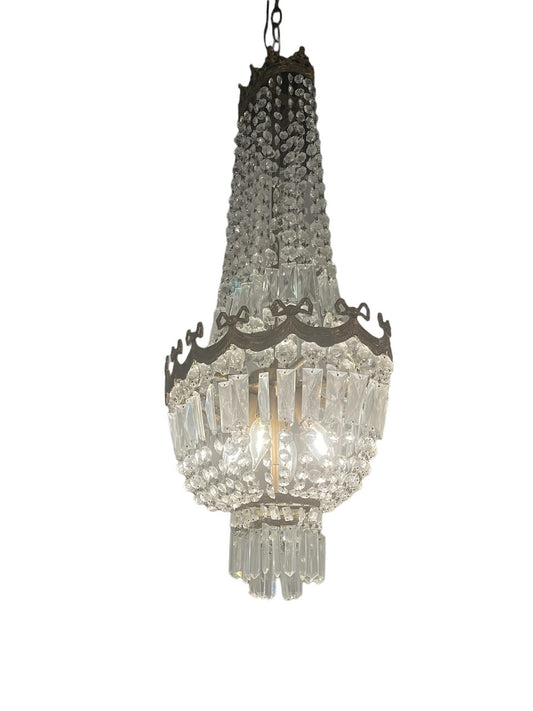 20th Century French Crystal Chandelier
