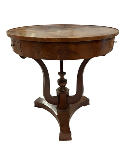 19th Century Biedermeier Style Drum Table