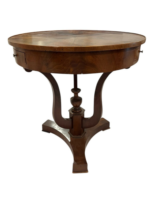 19th Century Biedermeier Style Drum Table