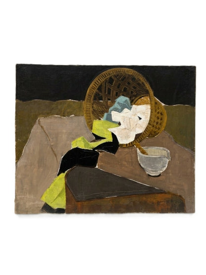 Modernist French Oil on Canvas Still Life