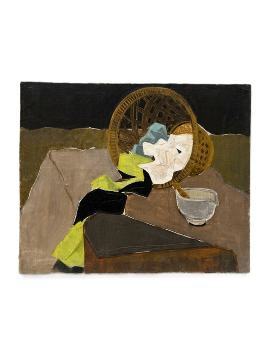 Modernist French Oil on Canvas Still Life