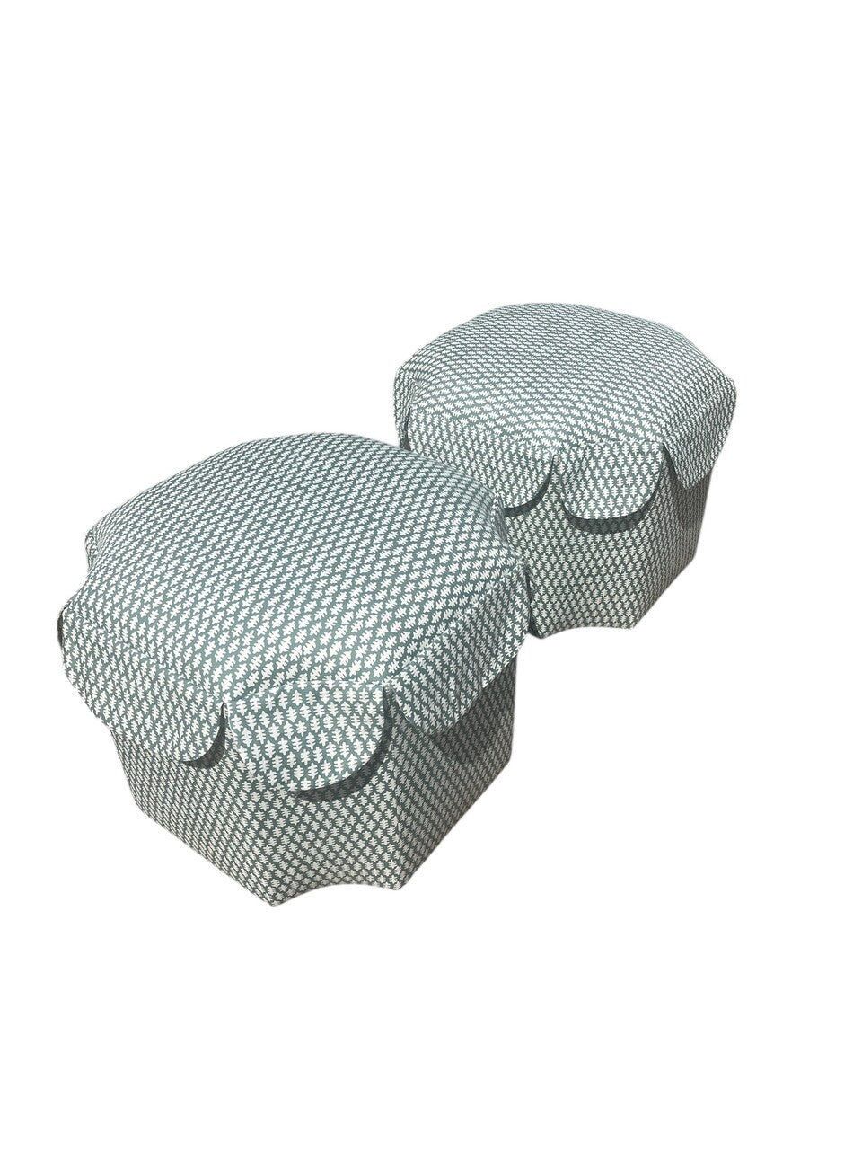 Pair of Custom-Made Ottomans