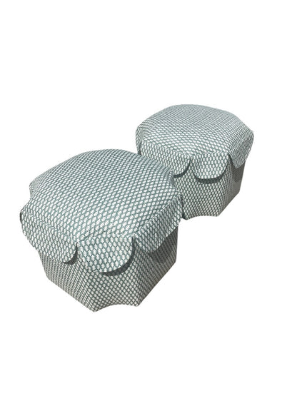 Pair of Custom-Made Ottomans