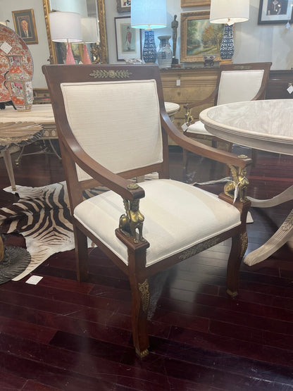 Pair Newly Upholstered Louis XVI Armchairs