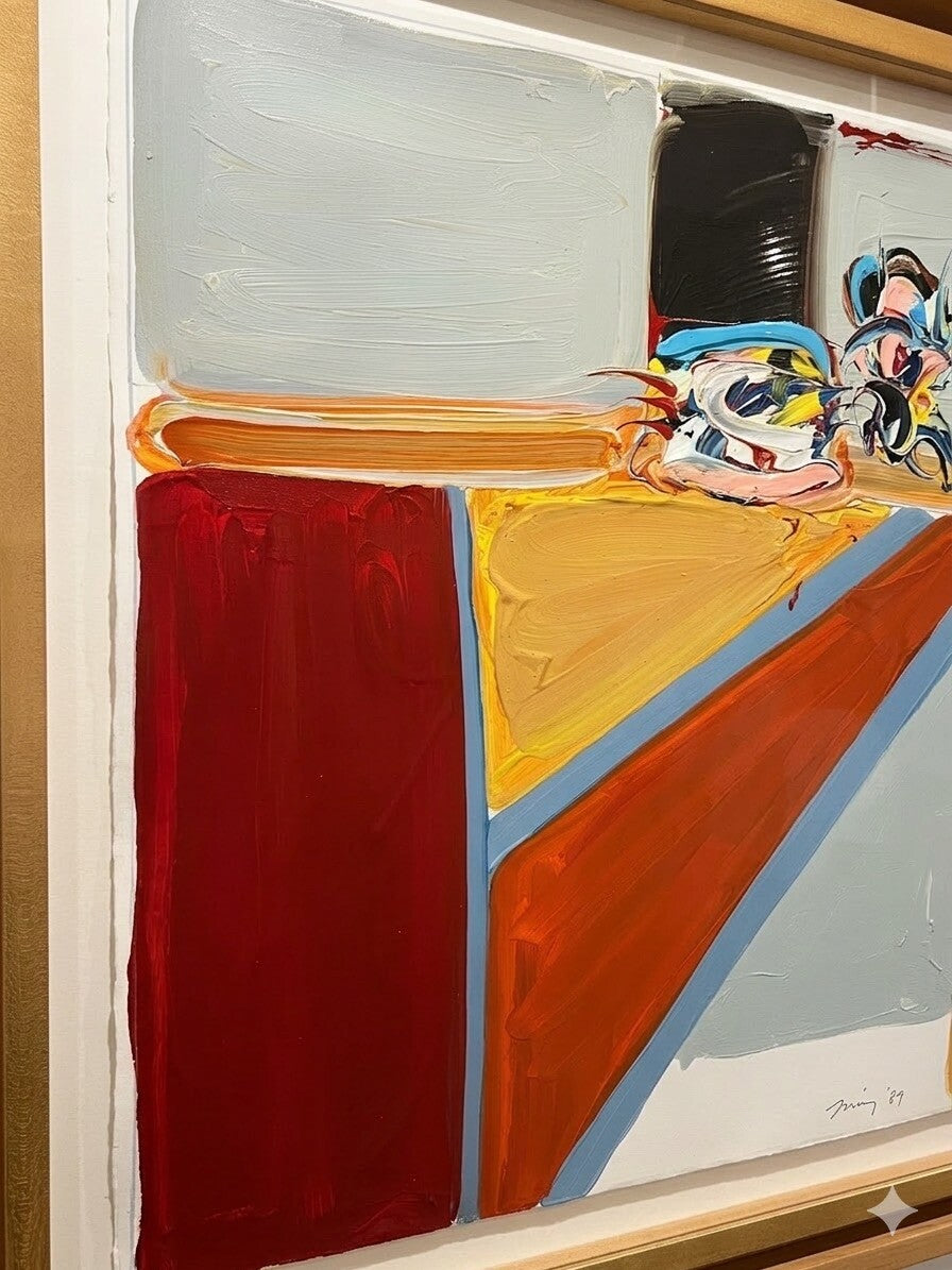 1982 Acrylic on Paper "Top Hat No. 36"