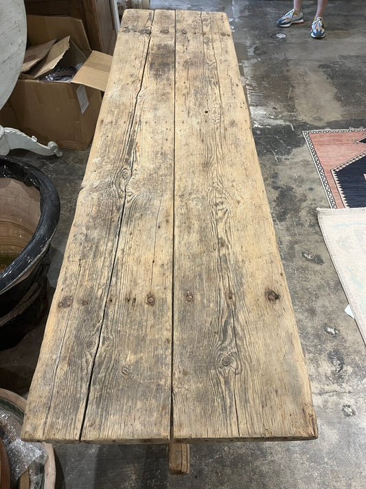 19th Century Italian Primitive Console Table