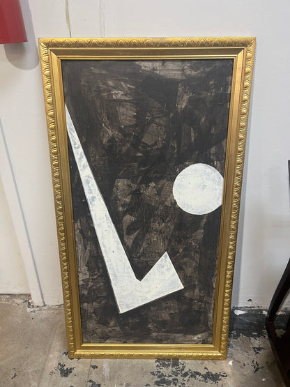 Large Acrylic on Panel Modern Abstract Painting