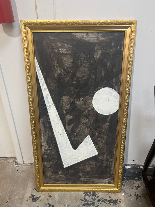 Large Acrylic on Panel Modern Abstract Painting