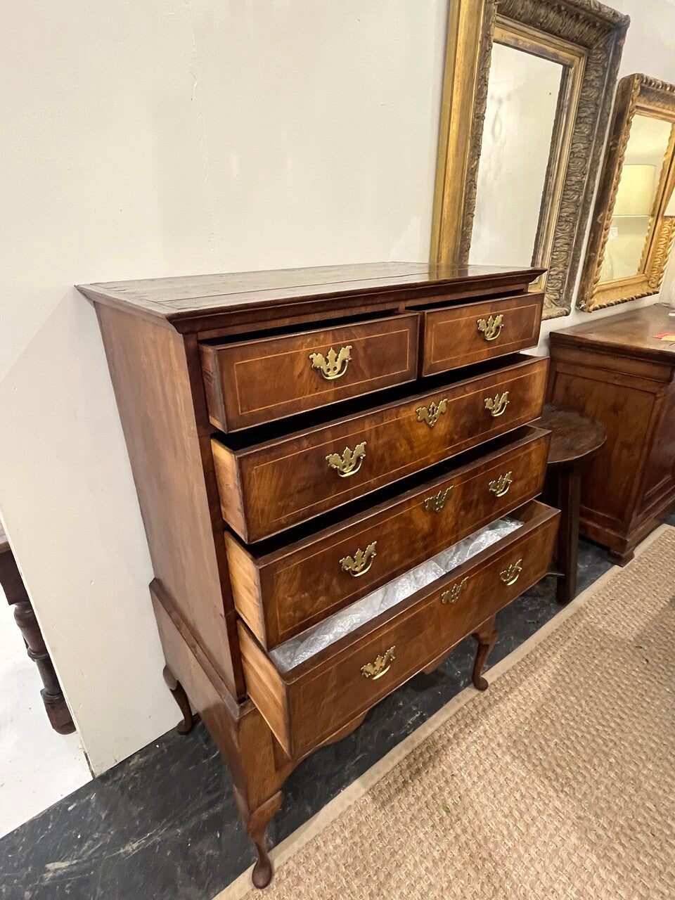 18th Century Highboy Chest on Stand