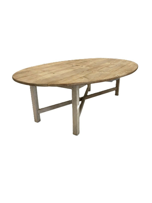 102" Oval Pine Dining Table
