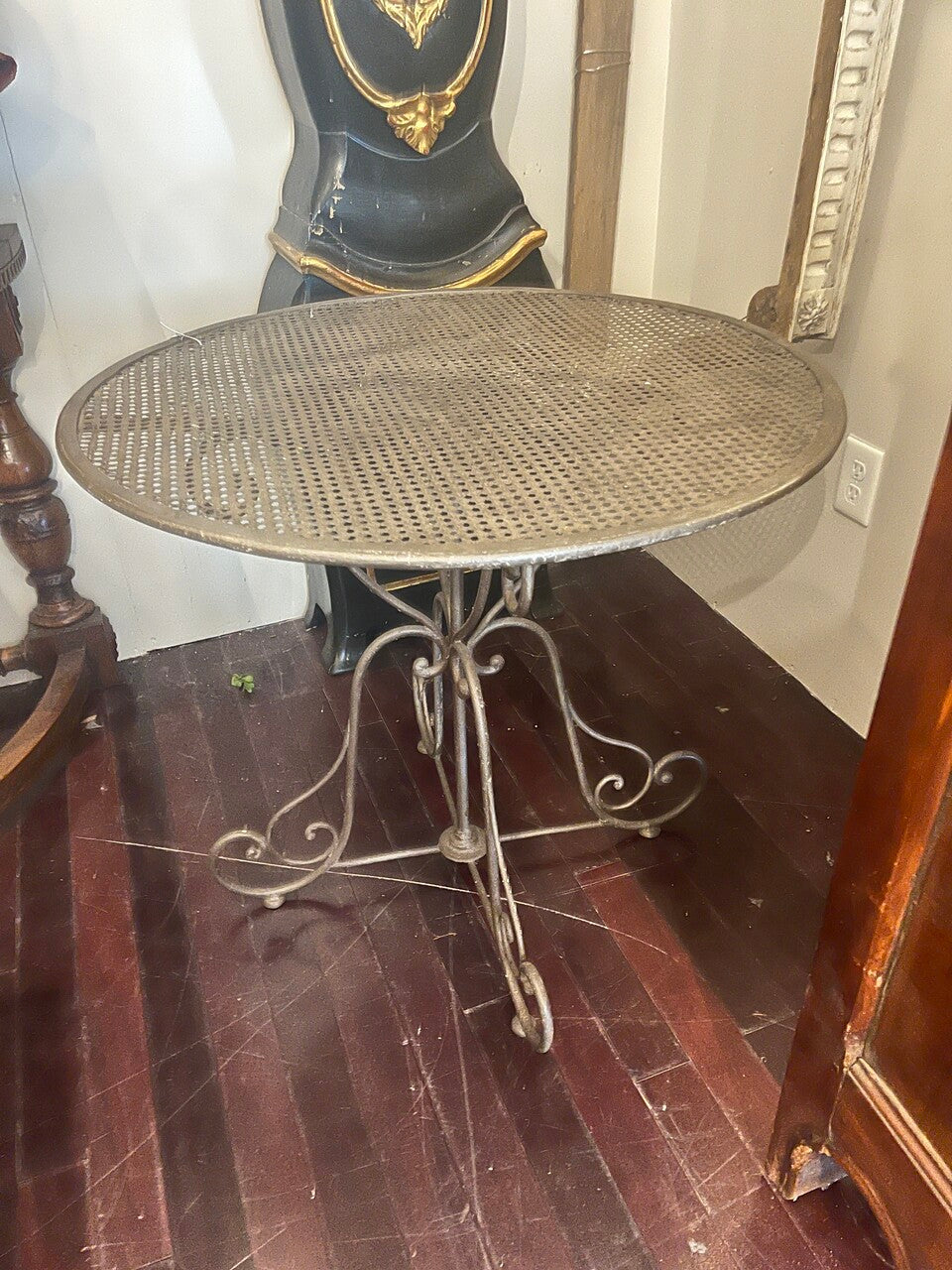 French Napoleon III Period Wrought Iron Garden Table