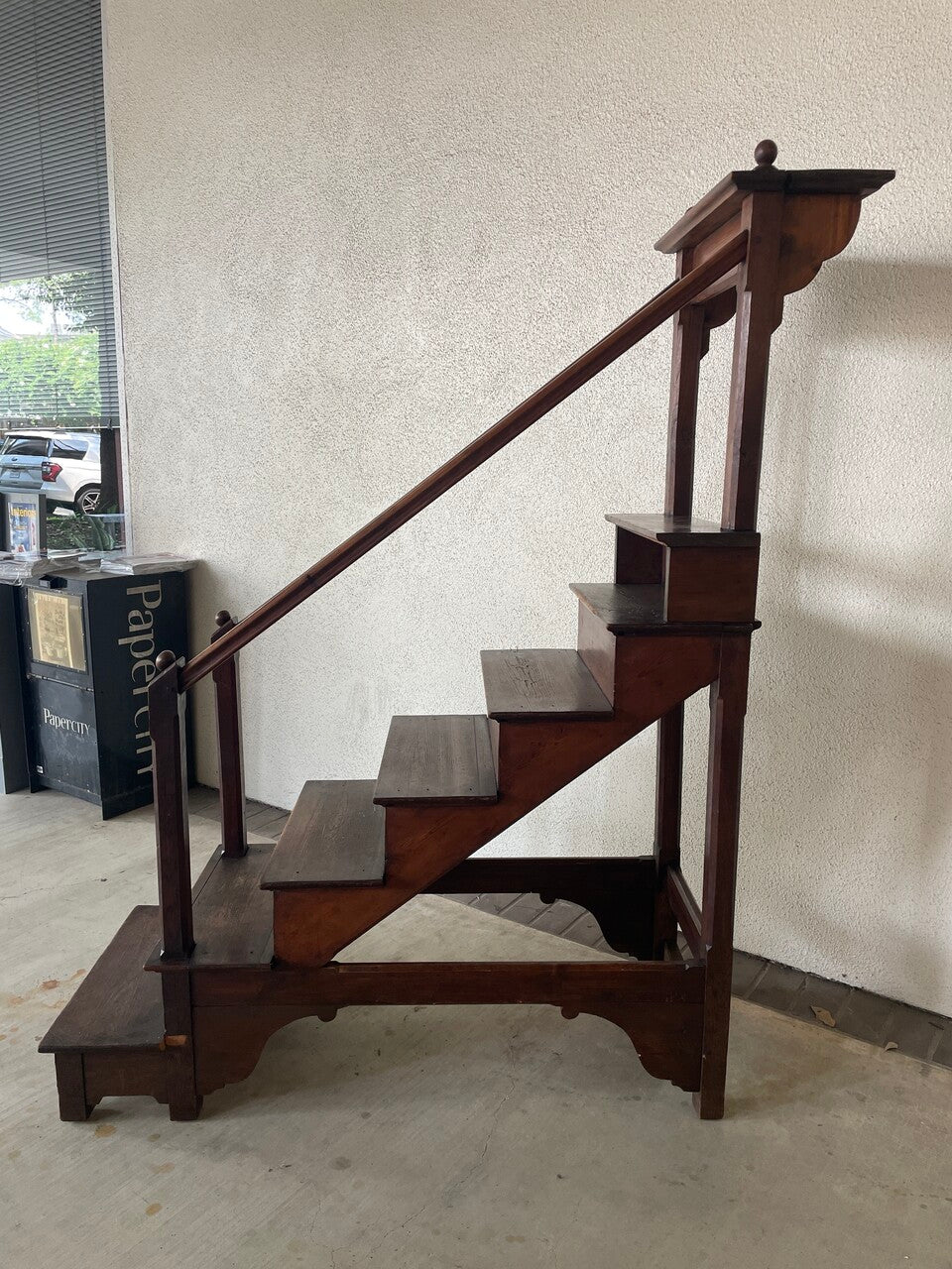19th Century English Oak Library Steps