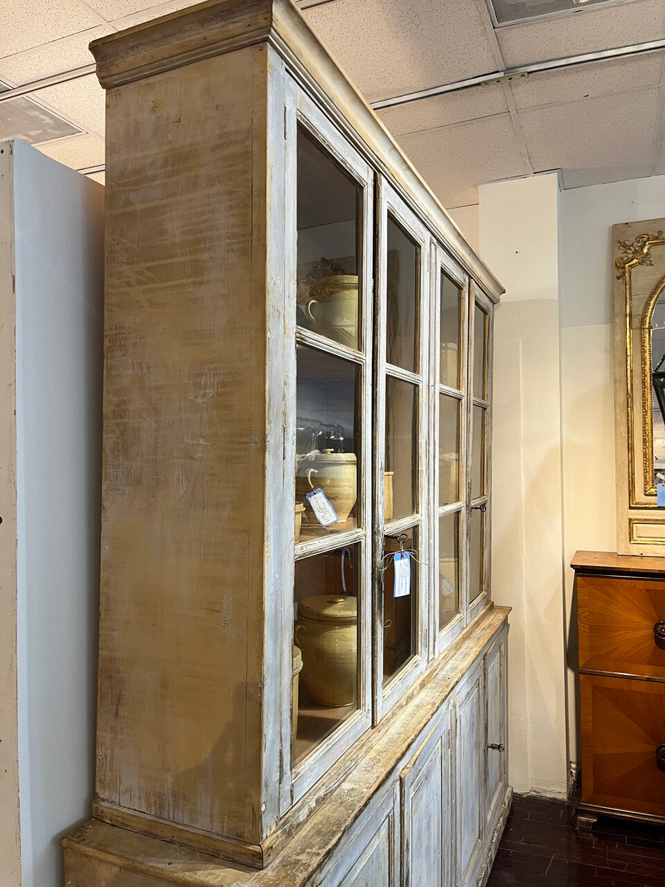 19th Century French Painted Bibliotheque