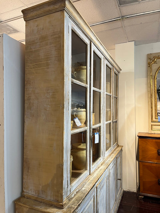 19th Century French Painted Bibliotheque