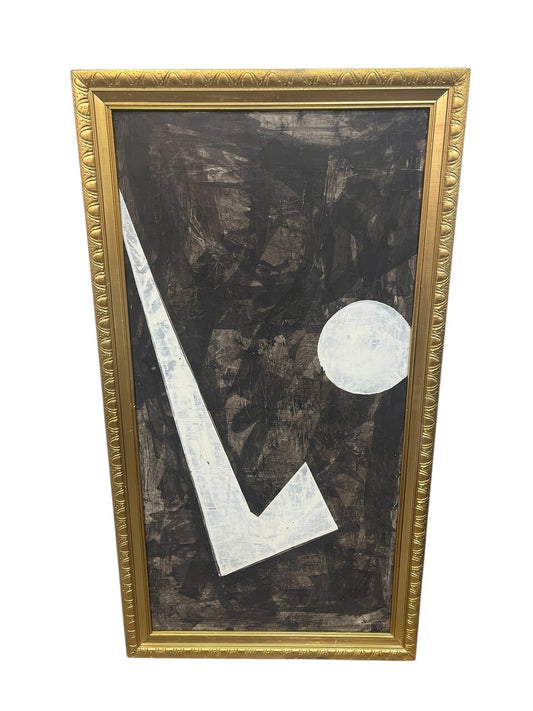 Large Acrylic on Panel Modern Abstract Painting