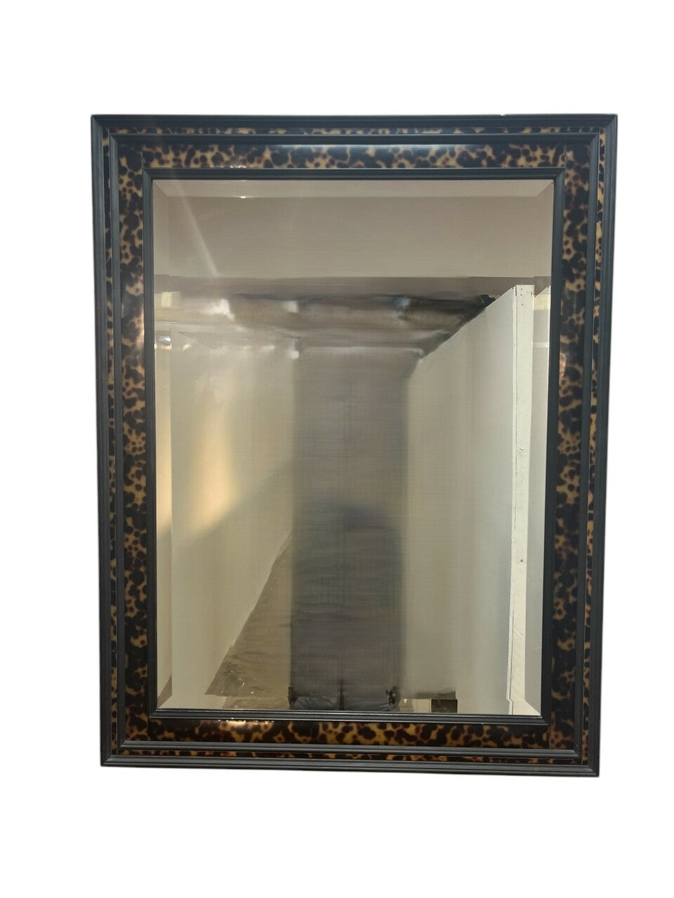 John Richard Faux Tortoise Beveled Mirror