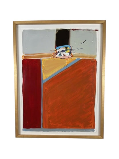 1982 Acrylic on Paper "Top Hat No. 36"