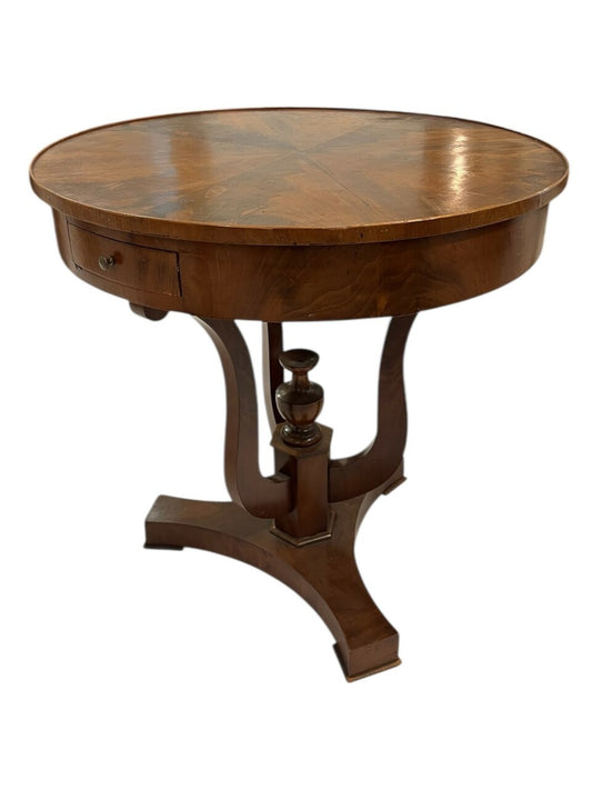 19th Century Biedermeier Style Drum Table