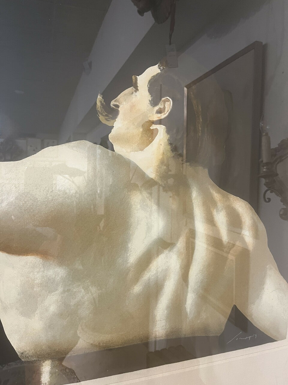 1991 Julio Larraz "Strong Man" #17/30