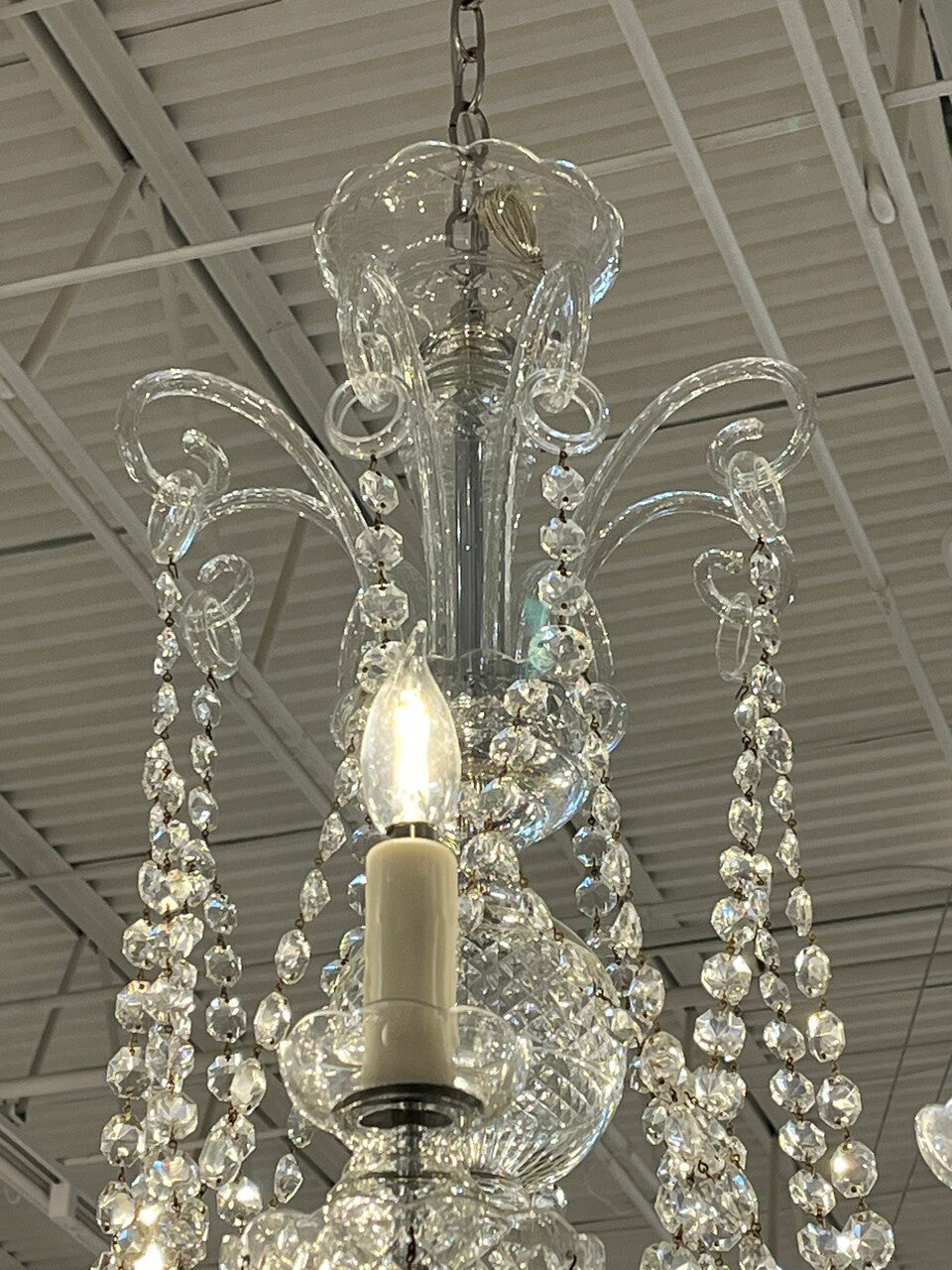 Italian 8 arm Crystal Chandelier