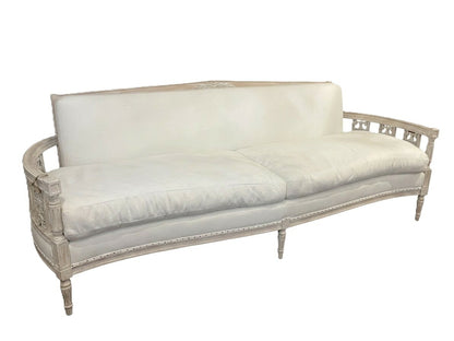 Distressed Finish Swedish Style Sofa