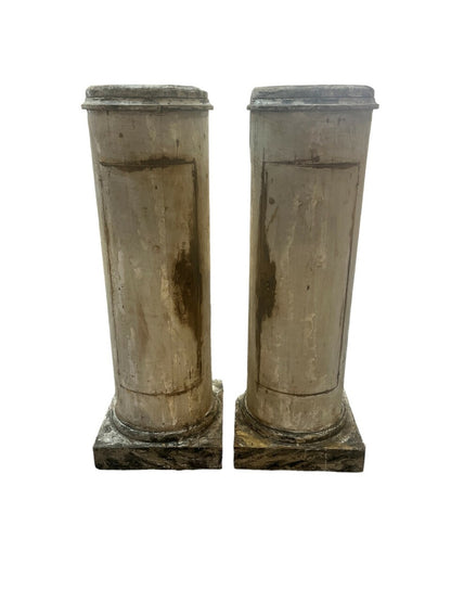 Pair 19th Century Italian Column Pedestals
