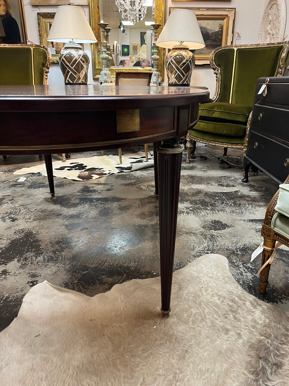 20th Century Louis XVI Style Oval Dining Table