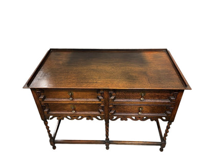 Early 20th Century English Oak Jacobean Hall Sofa Table