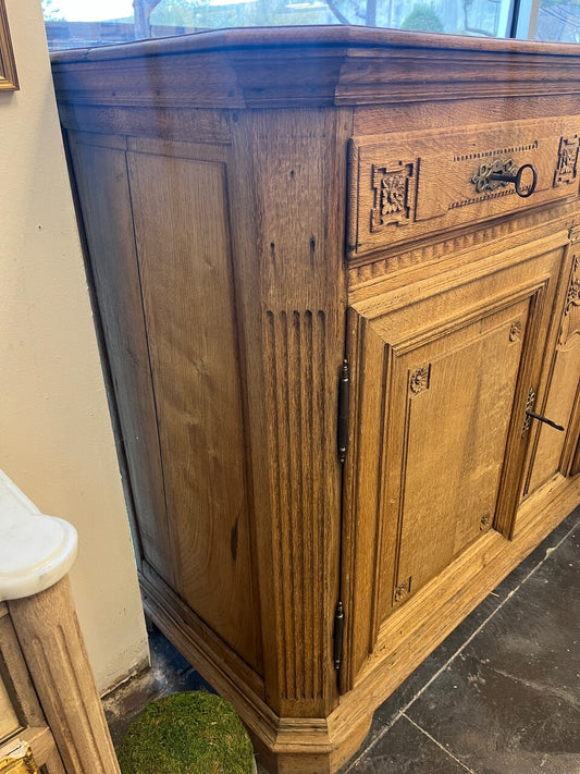 19th Century French Carved Oak Buffet