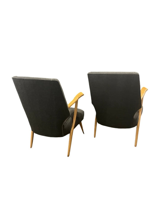 Pair Mid Century Modern Lounge Chairs