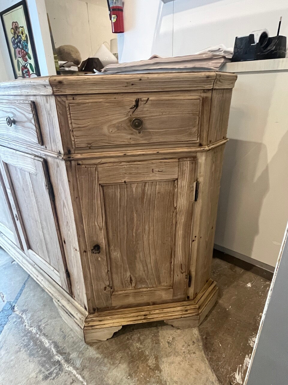 19th Century Bleached Walnut Sideboard