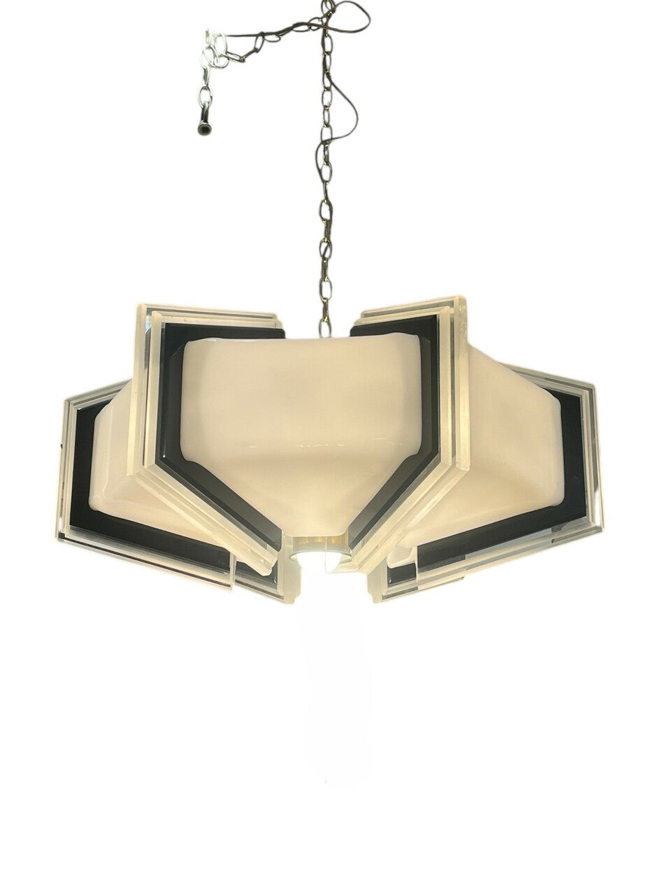 Rare Lucite Mid Century Space Age Chandelier