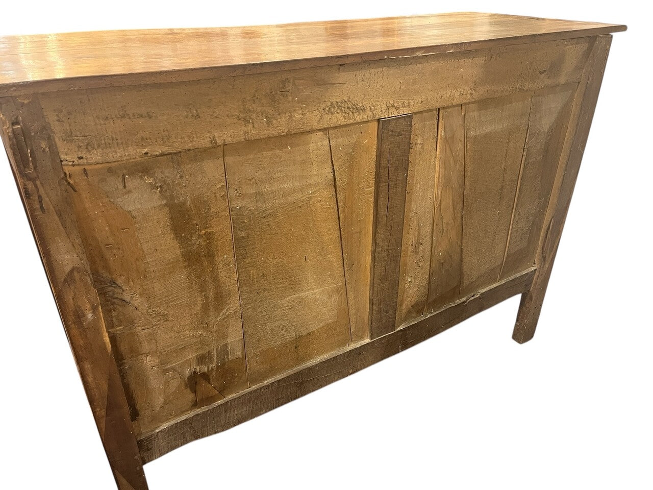 19th Century French Walnut Buffet with Burl Inlaid Doors