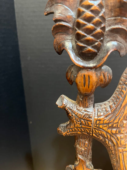 19th C Black Forest Dressing Table w/ Drawer and Mirror