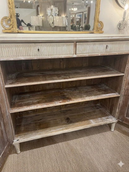 19th Century Gustavian Painted Sideboard Cabinet