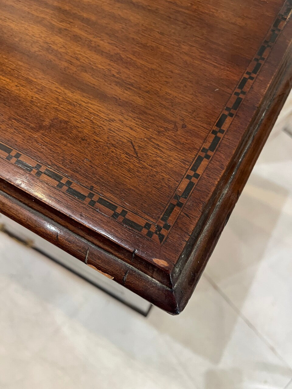 Louis XVI 4 Drawer Chest with Inlaid Accents